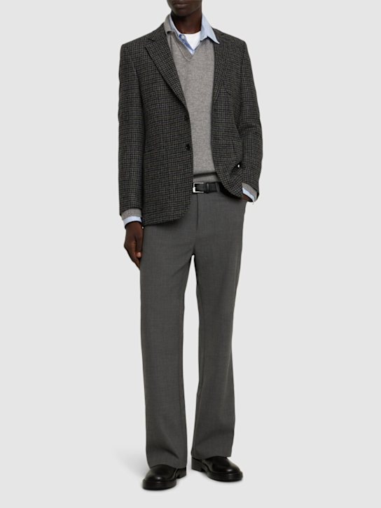 SUNFLOWER: French wool blend flared pants - men_1 | Luisa Via Roma