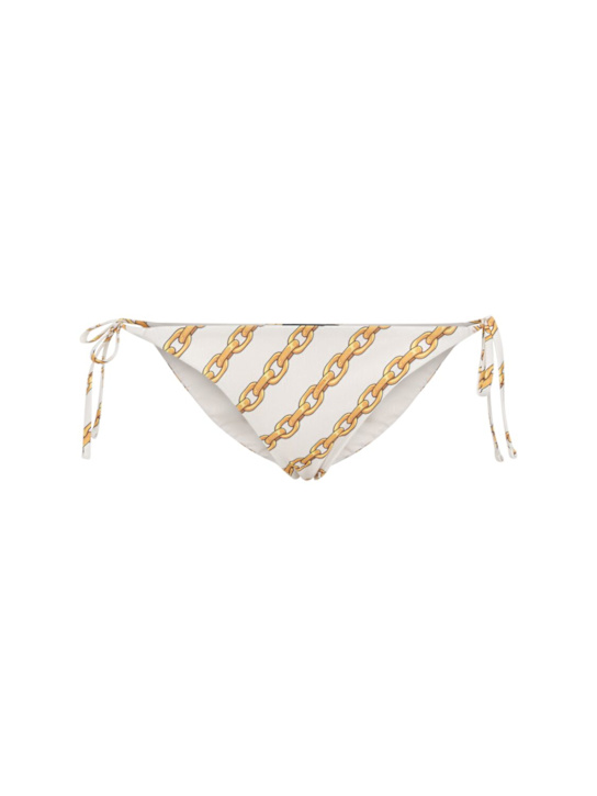 Versace: Foulard print bikini bottoms - women_0 | Luisa Via Roma
