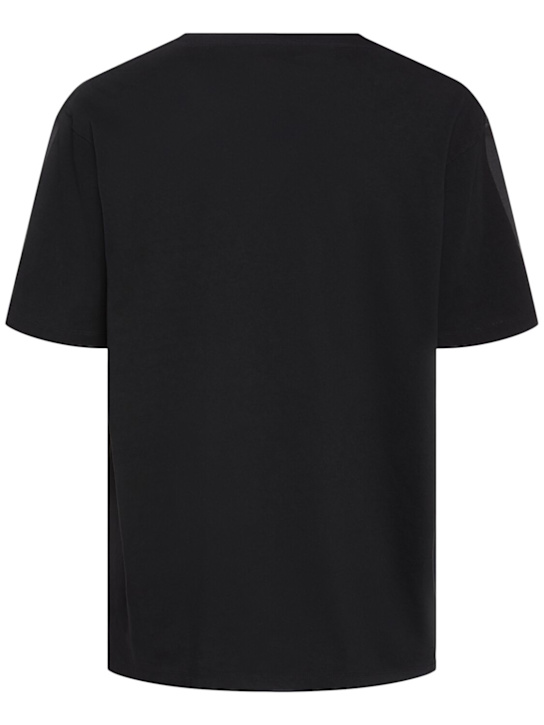 McQueen: Cotton t-shirt - Black - men_3 | Luisa Via Roma