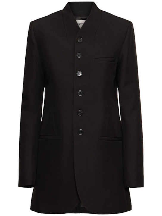 Coperni: Trompe l'oeil tailored blazer - women_0 | Luisa Via Roma