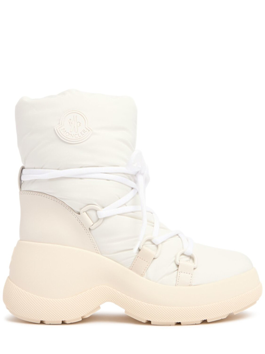 Moncler: Resile Après leather ankle boots - women_0 | Luisa Via Roma