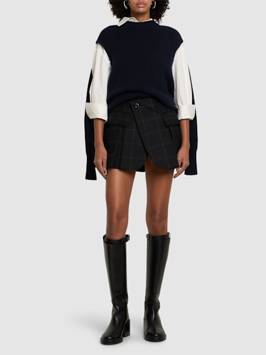 Sacai: Windowpane shorts - women_1 | Luisa Via Roma
