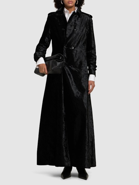 Ann Demeulemeester: Cappotto doppiopetto Siri in velluto - women_1 | Luisa Via Roma