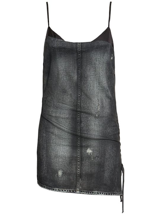 Printed cotton jersey sleeveless top - Thumbnail 1