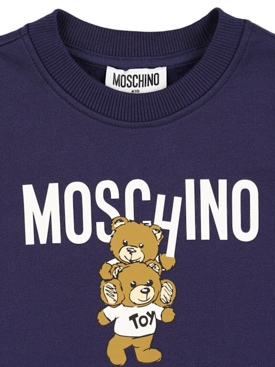 Moschino: コットンスウェットシャツ - kids-girls_1 | Luisa Via Roma