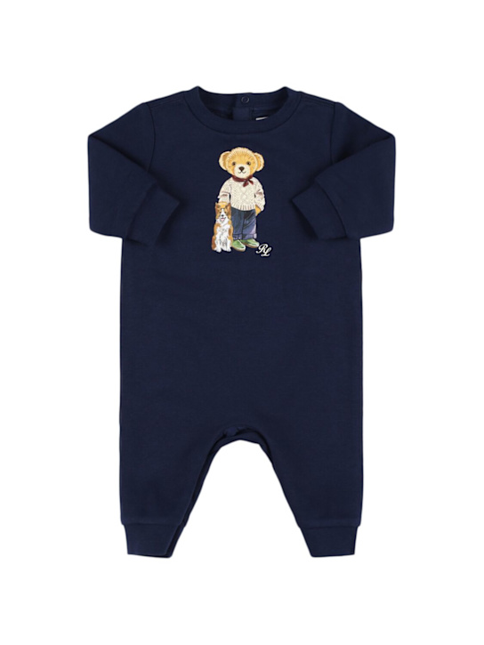 Polo Ralph Lauren: Tutina in misto cotone stampato - kids-girls_0 | Luisa Via Roma