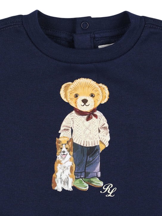 Polo Ralph Lauren: Tutina in misto cotone stampato - kids-girls_1 | Luisa Via Roma