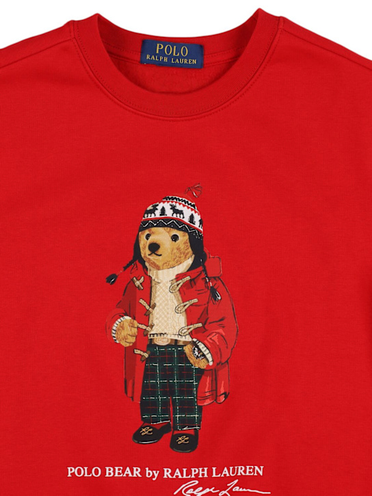 Polo Ralph Lauren: Felpa Polo Bear in misto cotone - kids-boys_1 | Luisa Via Roma