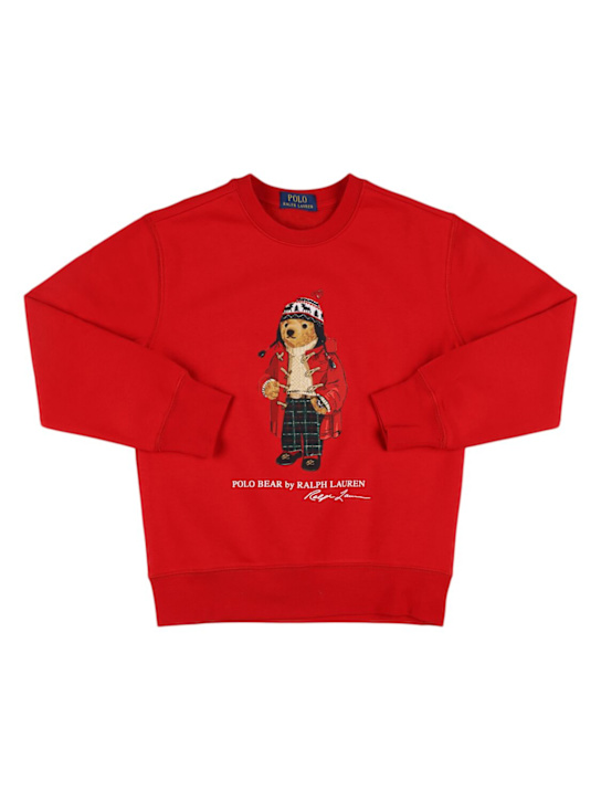 Polo Ralph Lauren: Felpa Polo Bear in misto cotone - kids-boys_0 | Luisa Via Roma