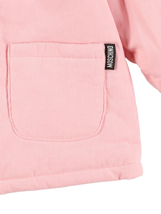 Moschino: コットンベルベットジャケット - kids-girls_1 | Luisa Via Roma