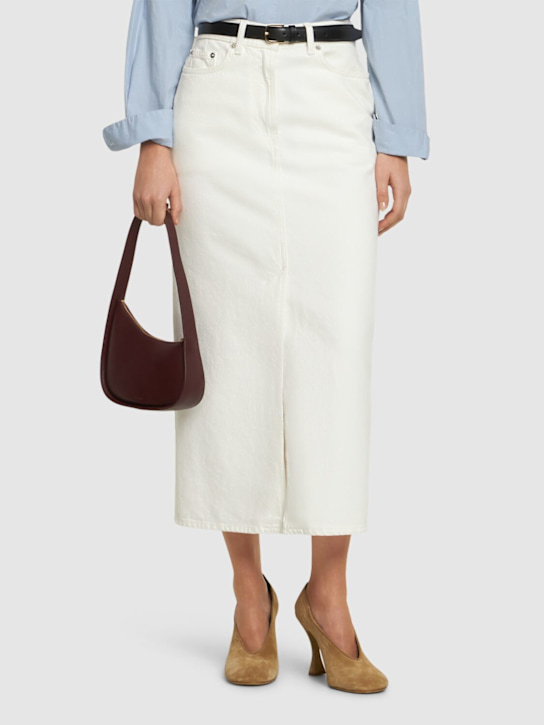 Moschino: 100mm Suede pumps - women_1 | Luisa Via Roma