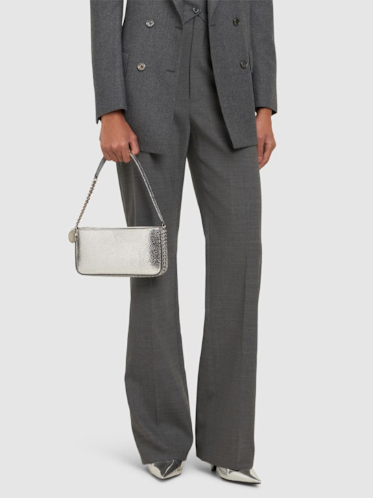 Stella McCartney: Crackled metallic shoulder bag - women_1 | Luisa Via Roma