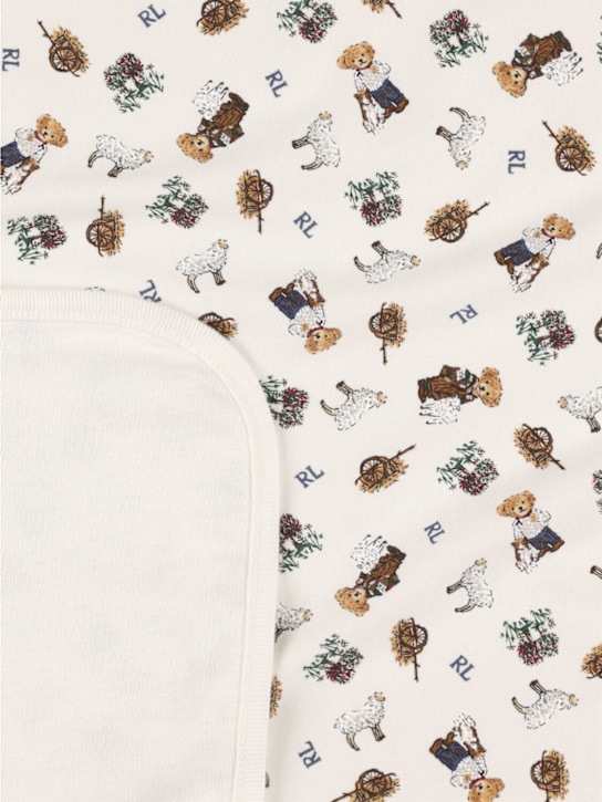 Polo Ralph Lauren: Coperta in cotone con stampa - kids-girls_1 | Luisa Via Roma