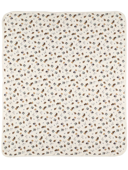 Polo Ralph Lauren: Coperta in cotone con stampa - kids-girls_0 | Luisa Via Roma