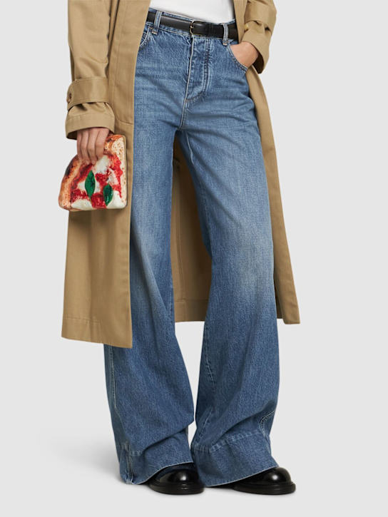 Moschino: Pizza clutch - women_1 | Luisa Via Roma