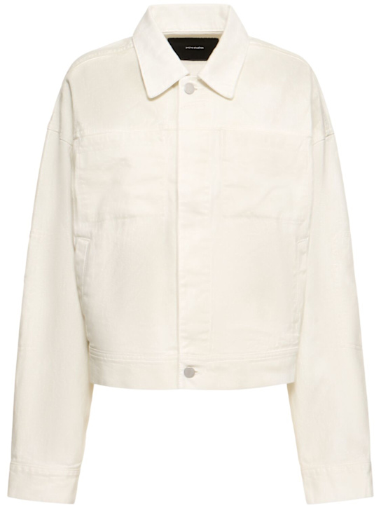 Entire Studios: Gem boxy fit denim jacket - women_0 | Luisa Via Roma