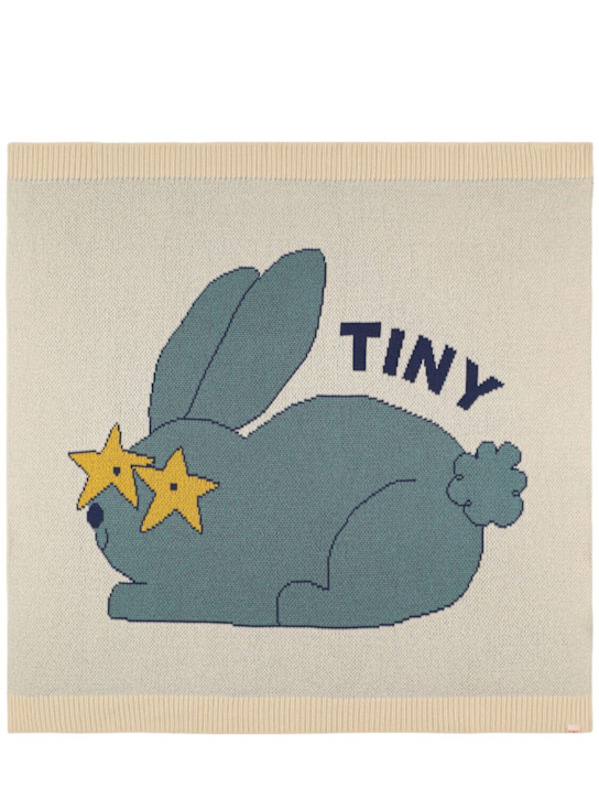 Tiny Cottons: Copertina Bunny in maglia di cotone e lana - kids-girls_0 | Luisa Via Roma