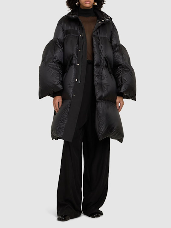 Sacai: Padded long jacket - women_1 | Luisa Via Roma