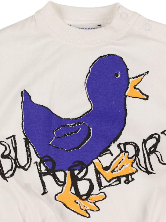 Burberry: Tutina in jersey di cotone - kids-girls_1 | Luisa Via Roma