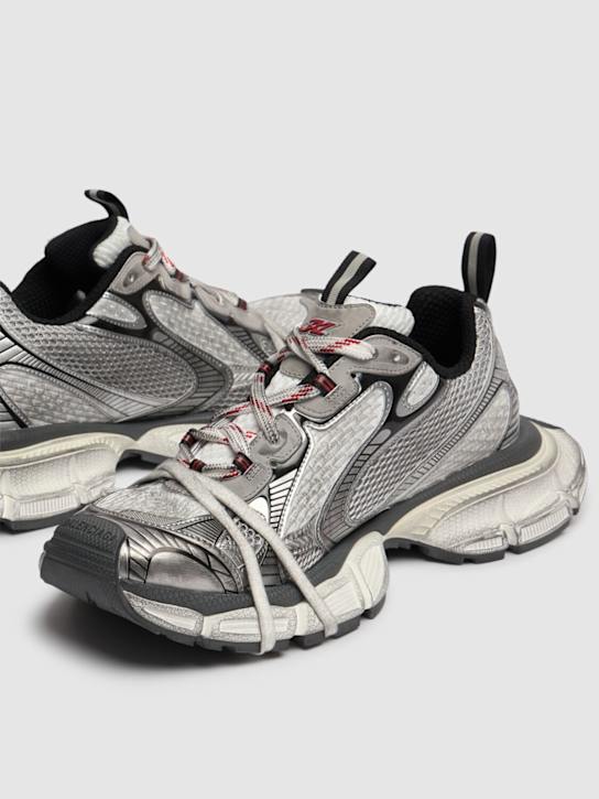 Balenciaga: 3XL运动鞋 - 灰色/白色/红色 - men_4 | Luisa Via Roma