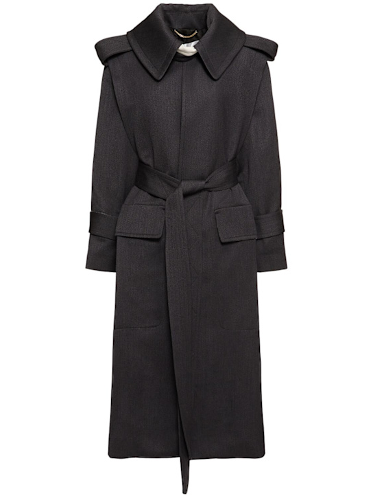 Victoria Beckham: ウールトレンチコート - women_0 | Luisa Via Roma