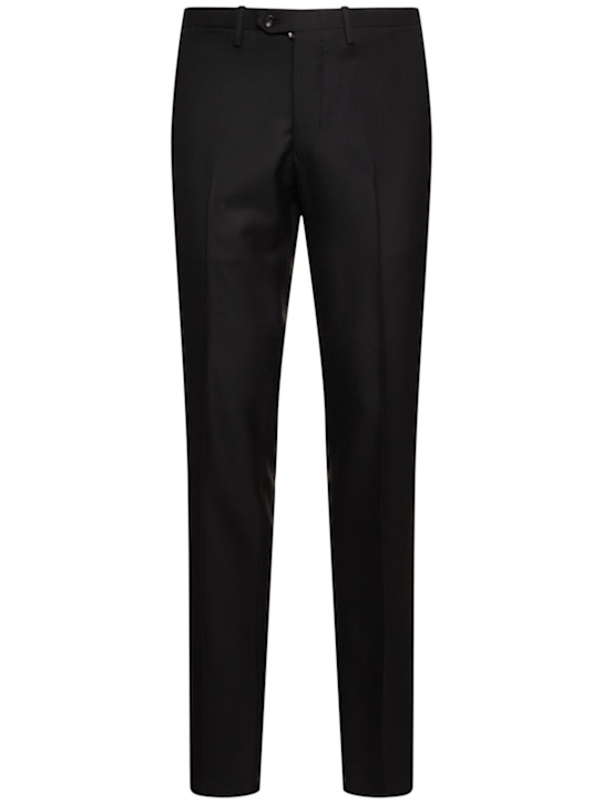 Kiton: Single breasted wool suit - Black - men_6 | Luisa Via Roma