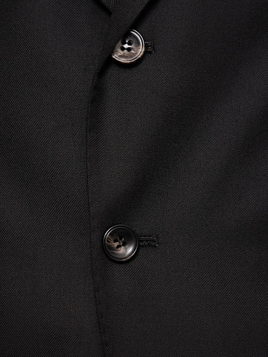 Kiton: Single breasted wool suit - Black - men_4 | Luisa Via Roma