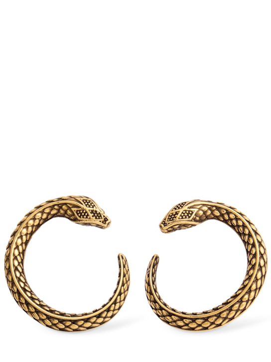 Roberto Cavalli: Orecchini a bottone - Oro Podium - women_0 | Luisa Via Roma