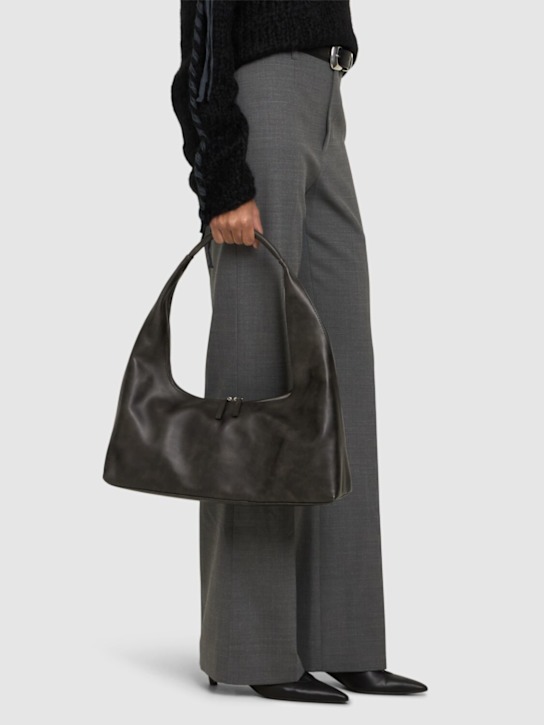 MARGESHERWOOD: Large Hobo plain leather shoulder bag - women_1 | Luisa Via Roma