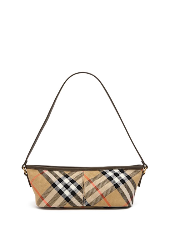 Burberry: Borsa con stampa Check - women_0 | Luisa Via Roma