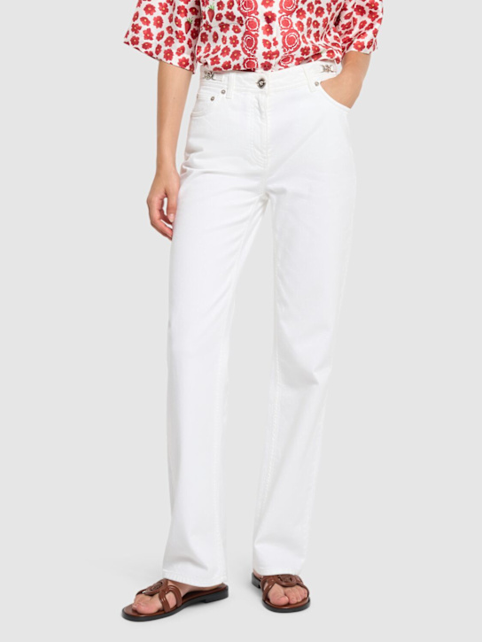 Versace: 10mm Medusa leather mules - women_1 | Luisa Via Roma