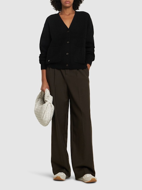 Polo Ralph Lauren: Cardigan in maglia di misto lana con logo - women_1 | Luisa Via Roma