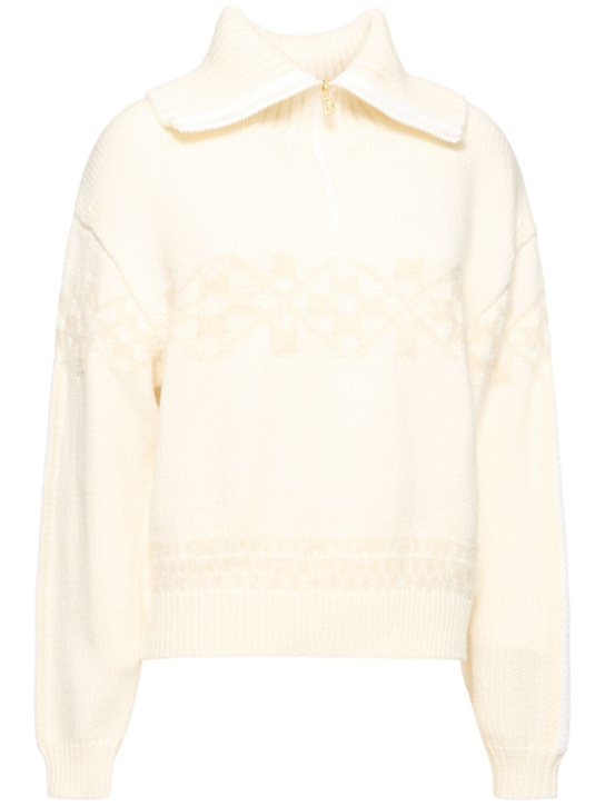 Bogner: Elana half zip knit sweater - women_0 | Luisa Via Roma