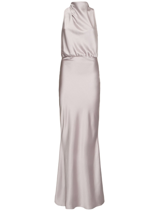 The Andamane: Tabita satin long dress - women_0 | Luisa Via Roma