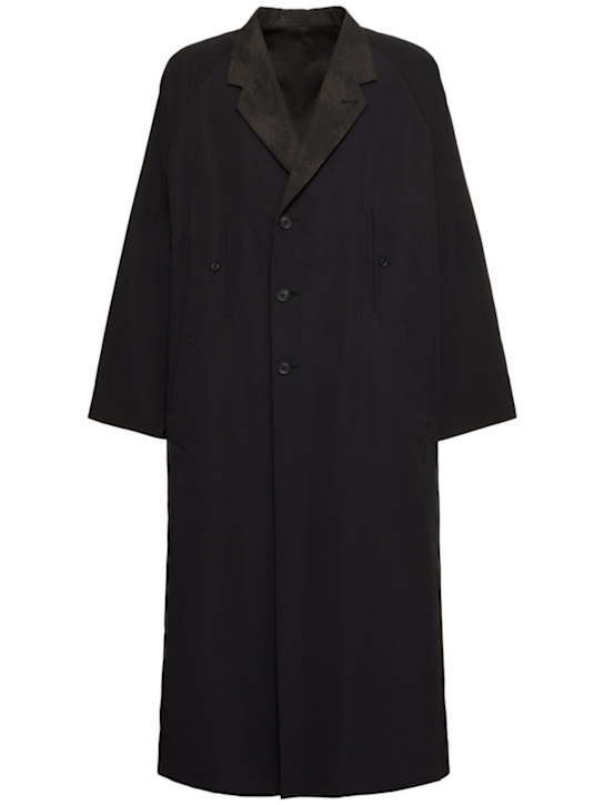 Cotton blend long coat - Thumbnail 1