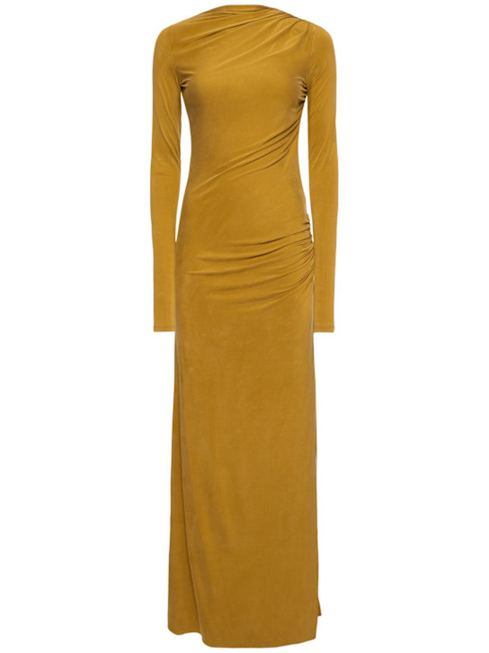 The Andamane: Sophie suede-touch jersey long dress - women_0 | Luisa Via Roma