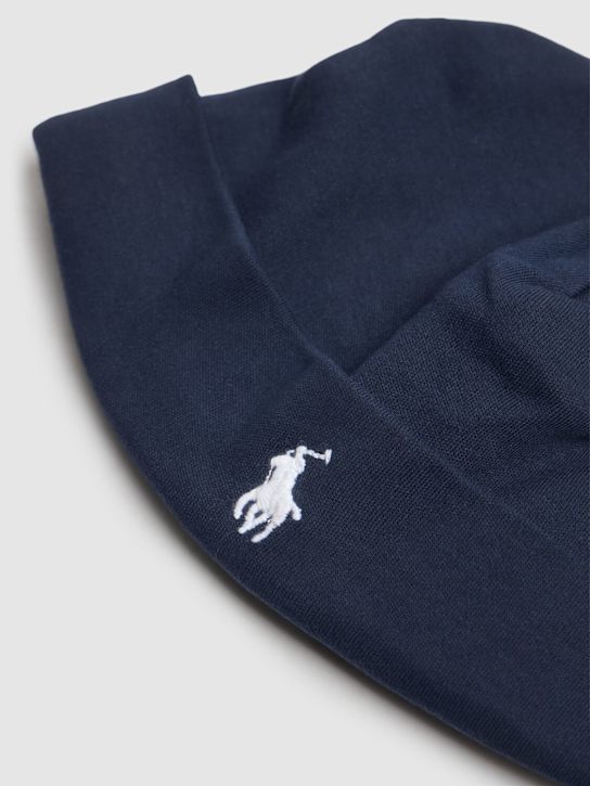 Polo Ralph Lauren: Cappello in jersey di cotone con ricamo - kids-girls_1 | Luisa Via Roma
