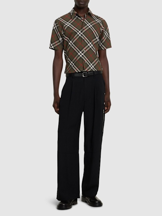 Burberry: Baumwollhemd mit Karos - men_1 | Luisa Via Roma