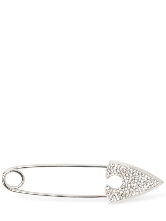 McQueen: Arrow brass pin - Crystal - women_0 | Luisa Via Roma