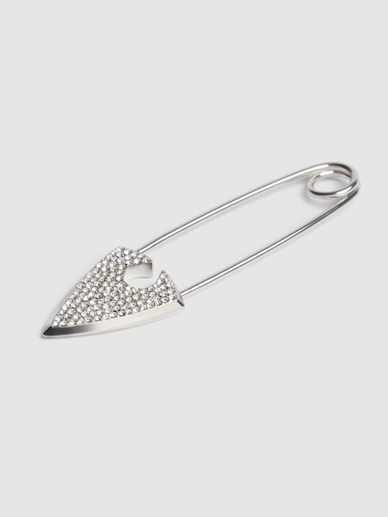 McQueen: Arrow brass pin - Crystal - women_1 | Luisa Via Roma