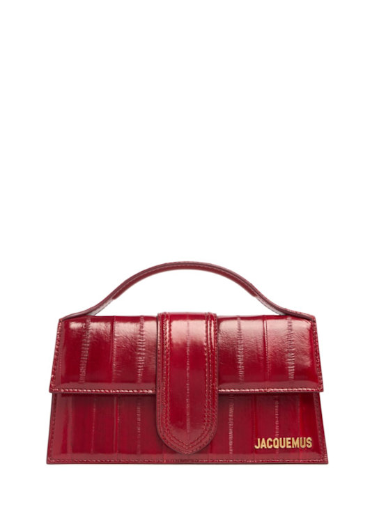 Jacquemus: Le Grand Bambino leather top handle bag - women_0 | Luisa Via Roma