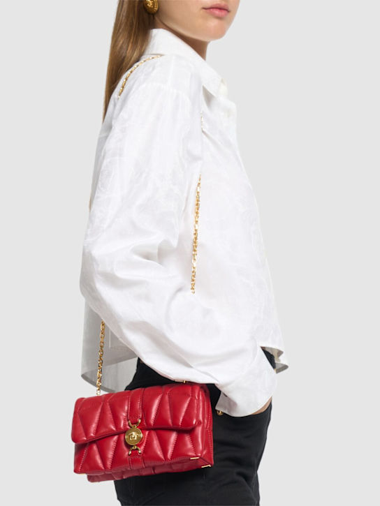 Versace: Mini Kleio leather shoulder bag - women_1 | Luisa Via Roma