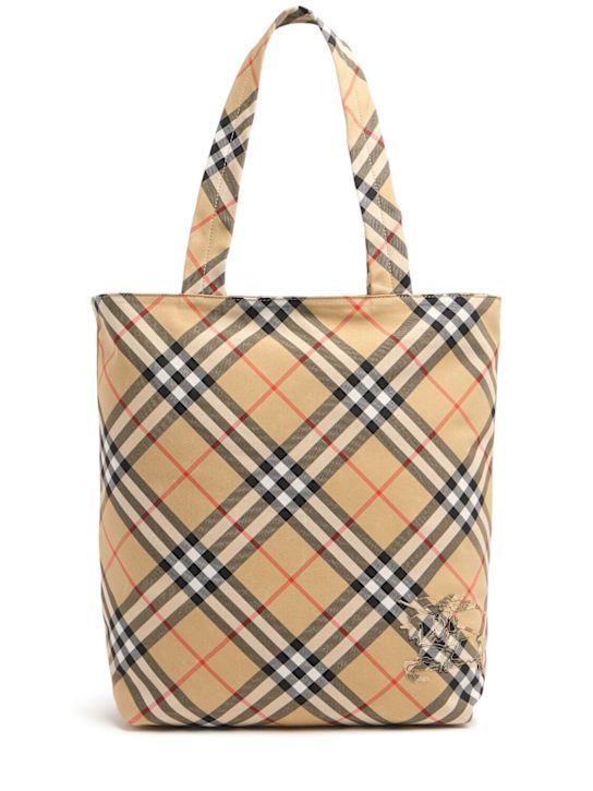 Burberry: Check tote bag - men_0 | Luisa Via Roma