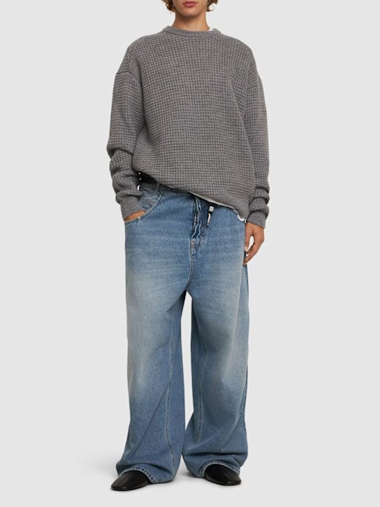 Hed Mayner: Wool knit sweater - men_1 | Luisa Via Roma