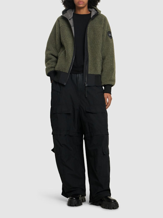 Canada Goose: Felpa Simcoe in misto lana con cappuccio - women_1 | Luisa Via Roma