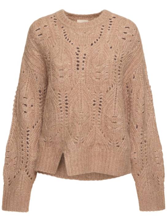 The Garment: Verbier cable knit crewneck sweater - women_0 | Luisa Via Roma