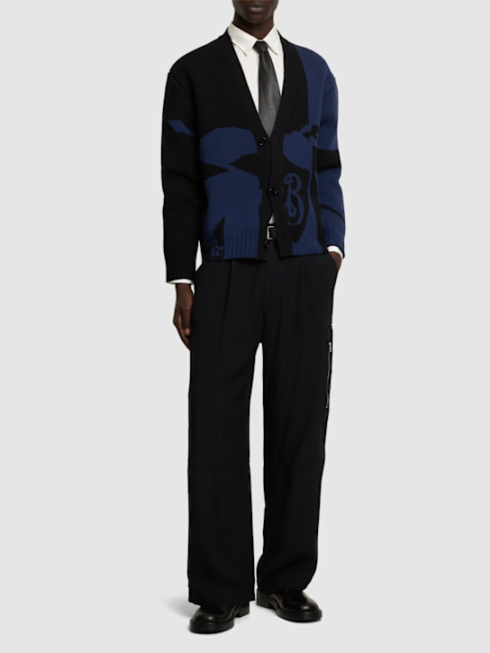 Burberry: Cardigan aus Wolle und Viskose „Split EKD“ - men_1 | Luisa Via Roma