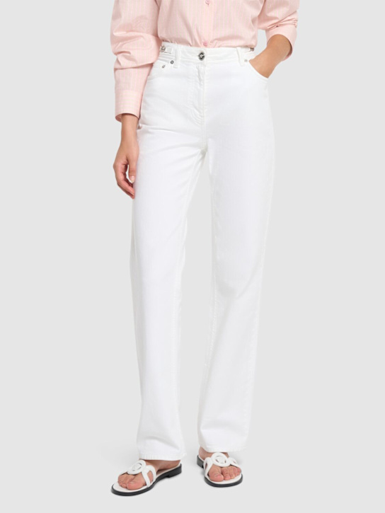 Versace: Mules en cuir Medusa 10 mm - women_1 | Luisa Via Roma