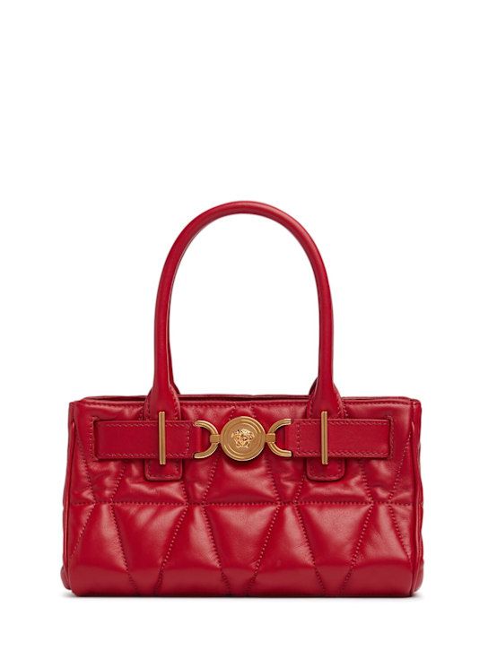 Versace: Small Medusa 95 leather top handle bag - women_0 | Luisa Via Roma