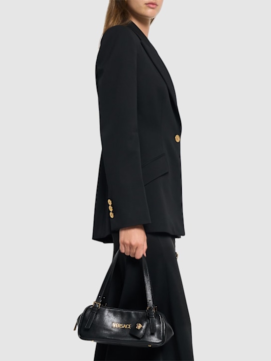 Versace: Versace Tag leather shoulder bag - women_1 | Luisa Via Roma